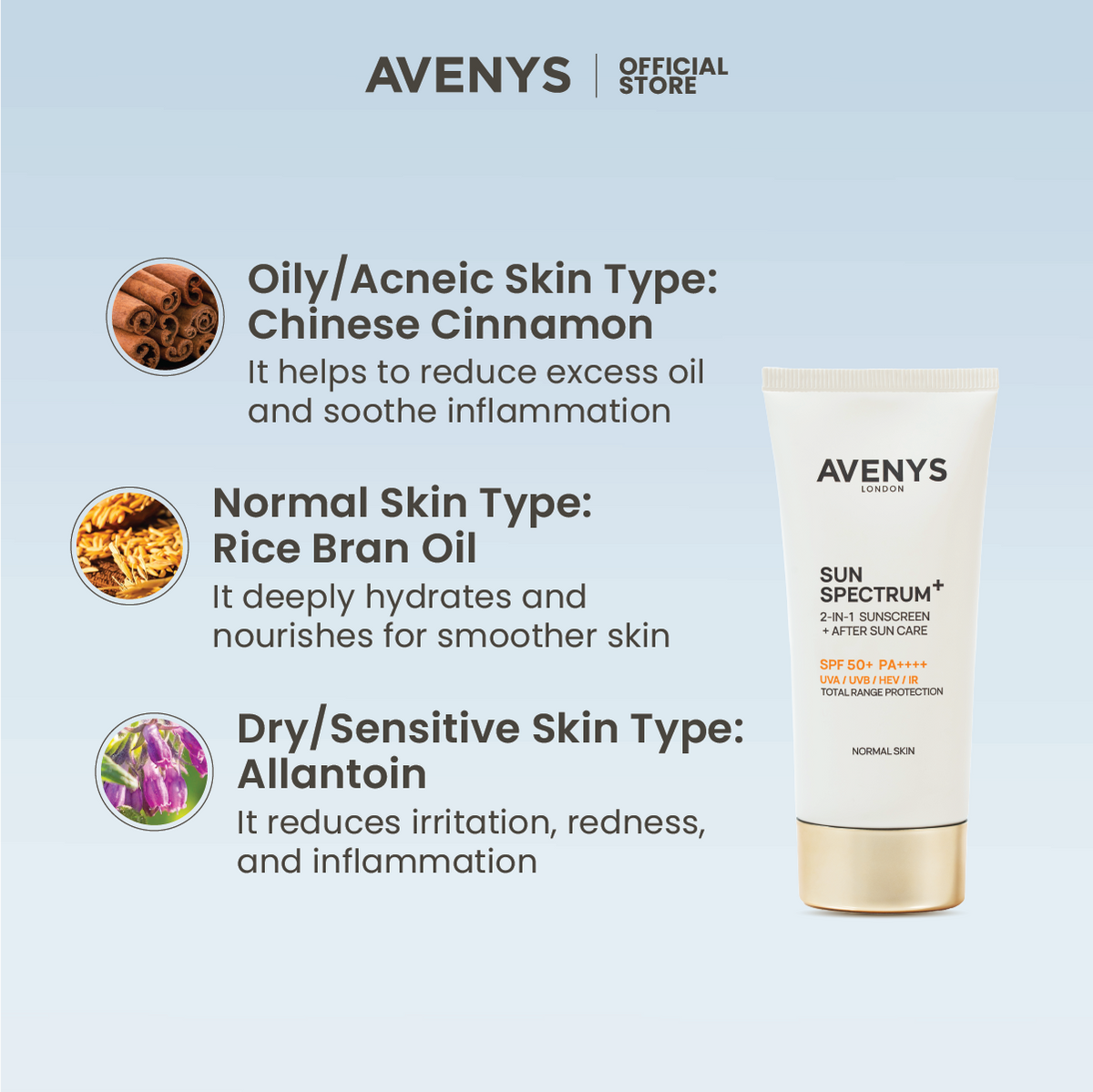 AVENYS Sun Spectrum+ (Dry/ Sensitive Skin)