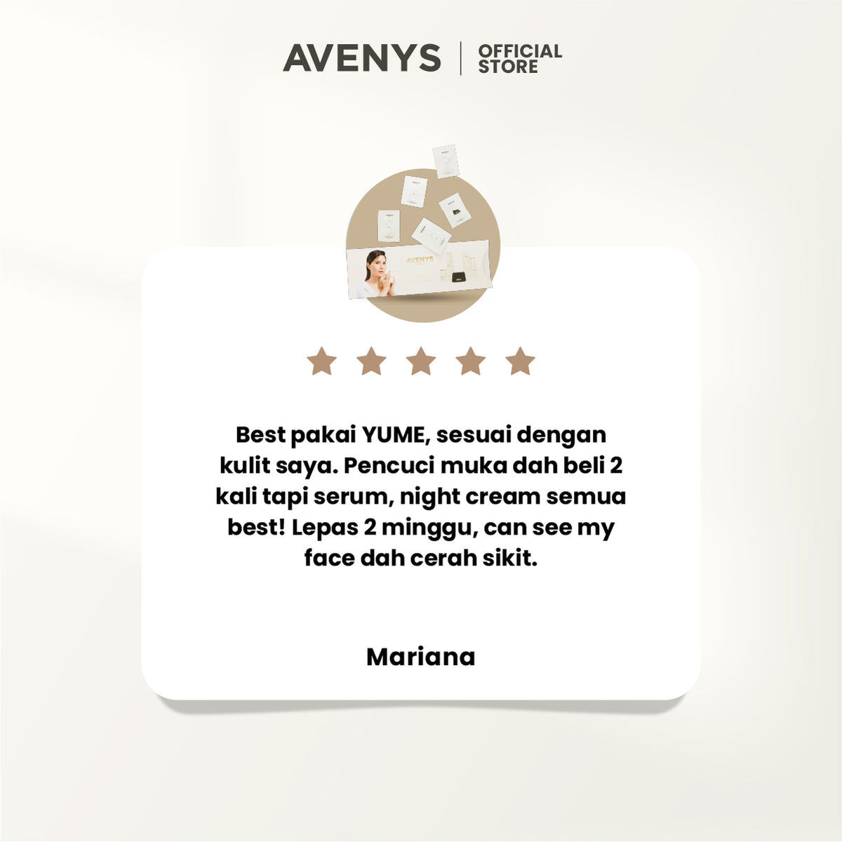 AVENYS Prestige YUME Glow Bright Booster Trial Set