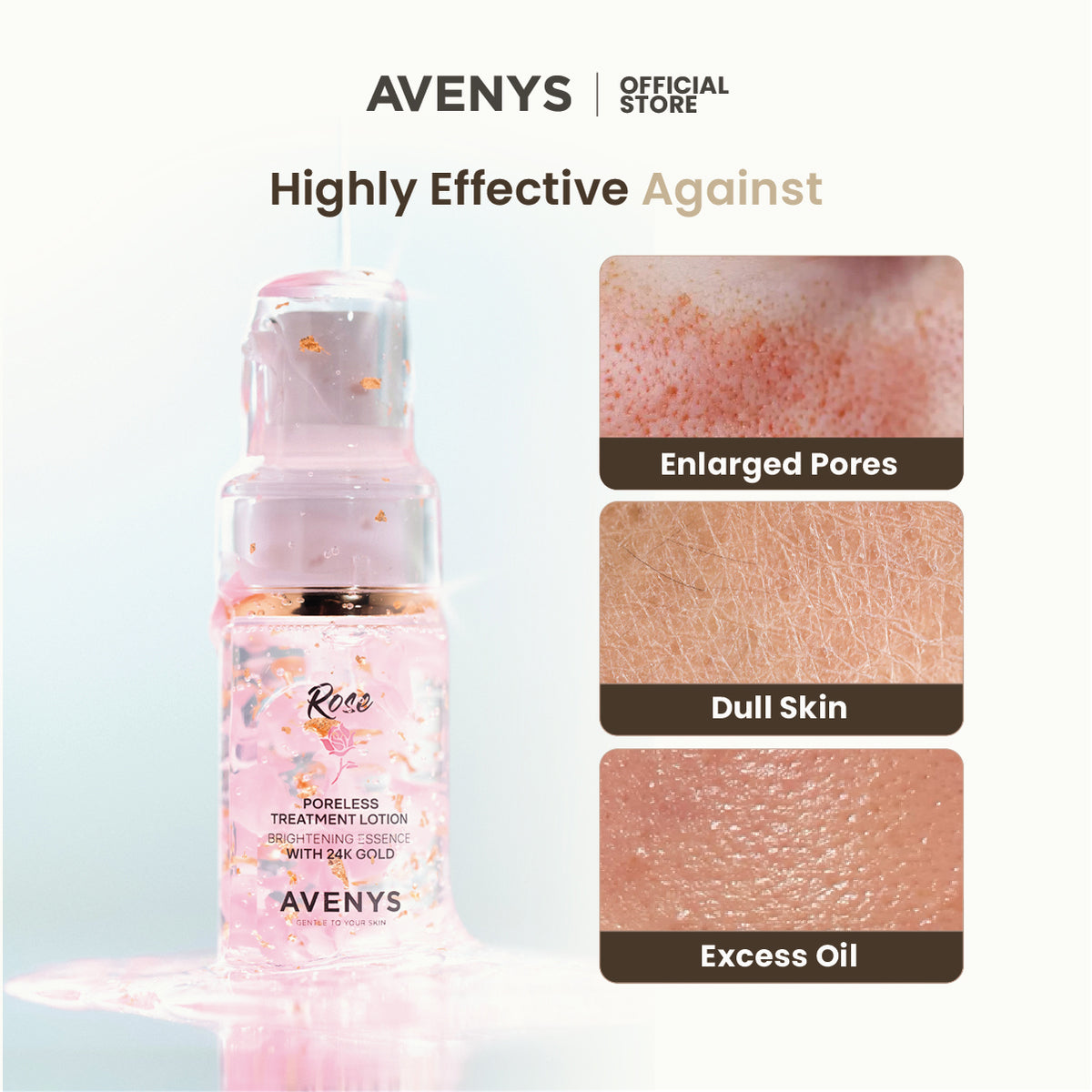 AVENYS ROSE Poreless Treatment Lotion (35ml) x2