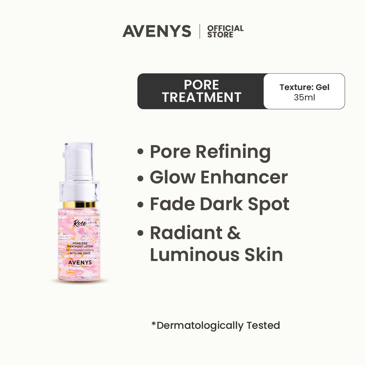 AVENYS ROSE Poreless Treatment Lotion 35ML