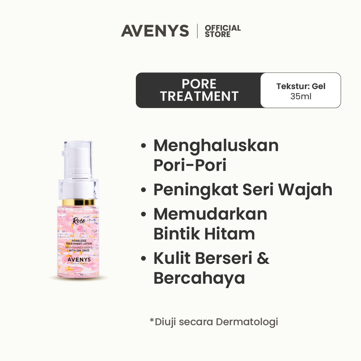 AVENYS ROSE Poreless Treatment Lotion 35ML