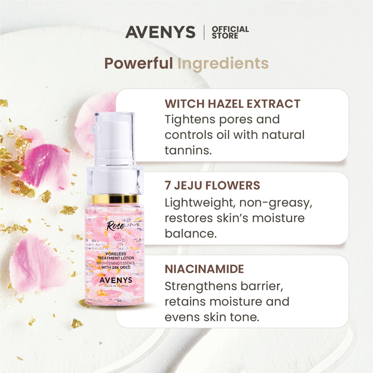 AVENYS ROSE Poreless Treatment Lotion (35ml) x2
