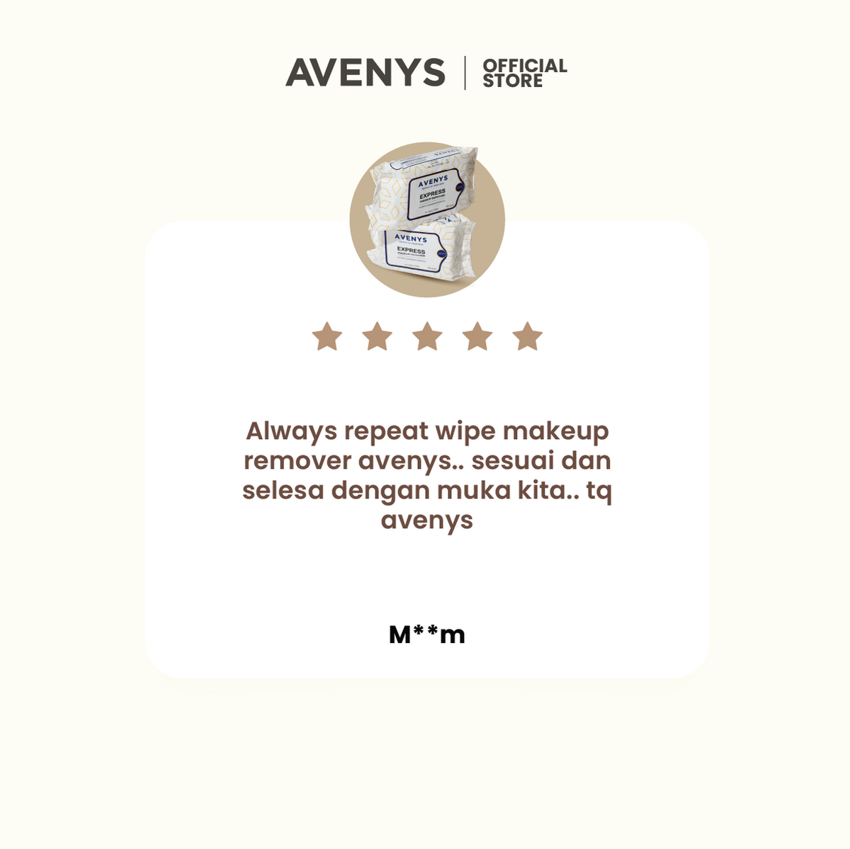 AVENYS Express Makeup Remover Wipes