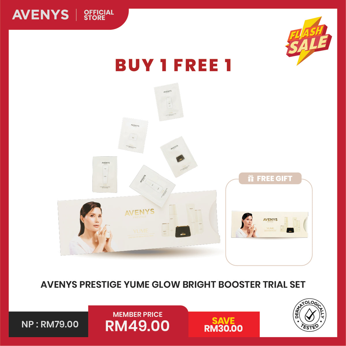 AVENYS Prestige YUME Glow Bright Booster Trial Set