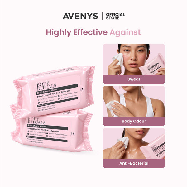 BODY RITUALS Quick Shower Wipes product information