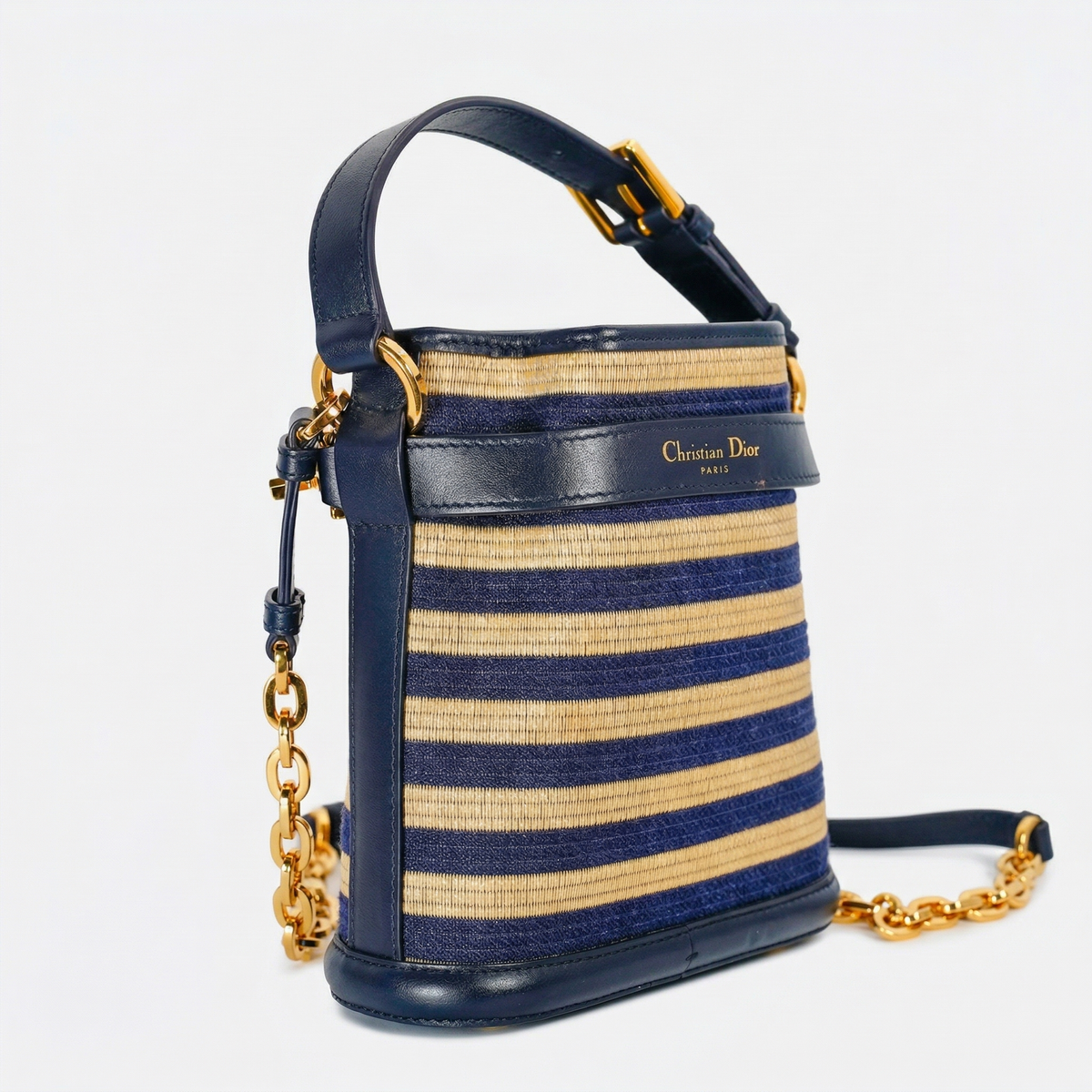 Christian Dior Vibe Vertical Mini Bag – Raffia & Calfskin