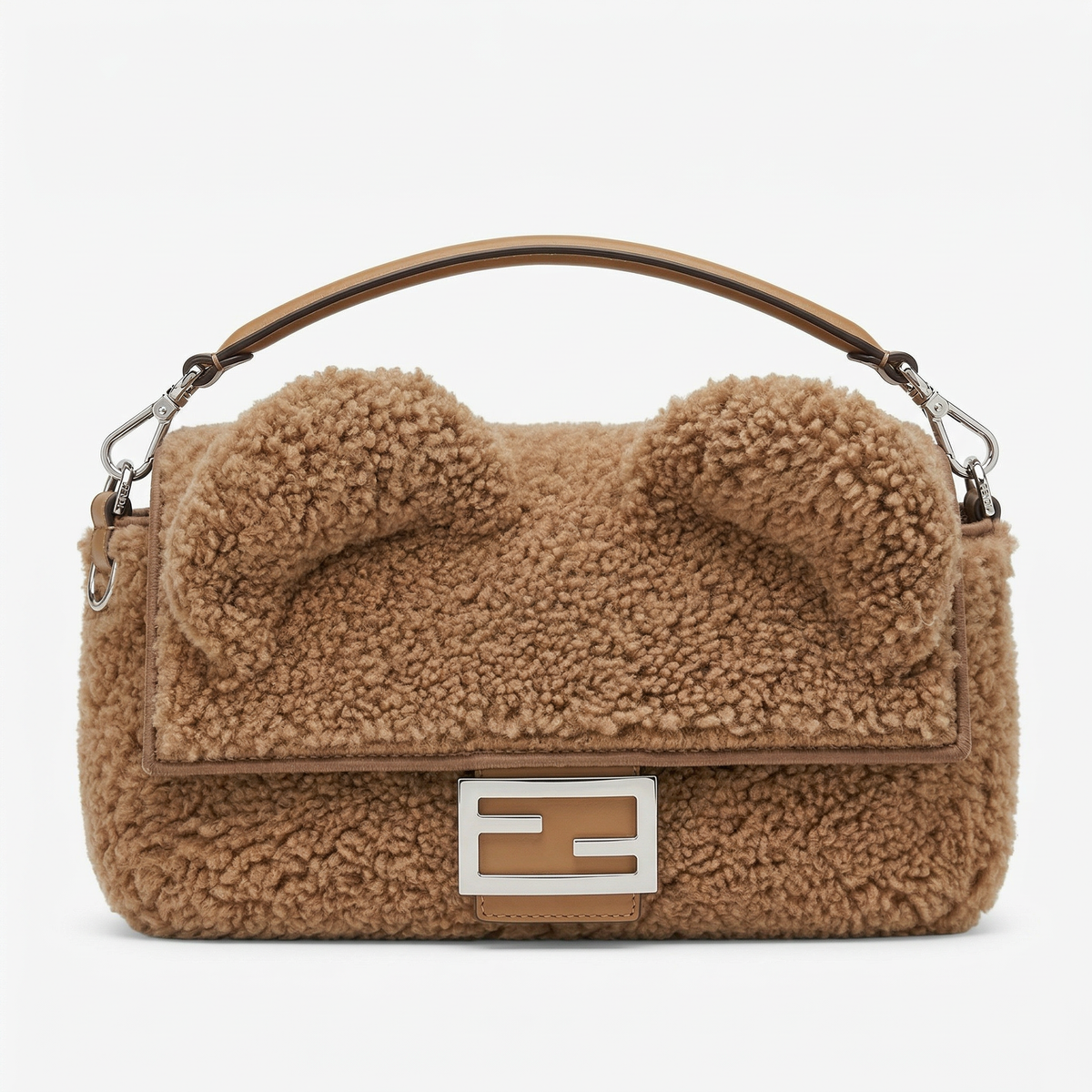 Fendi Baguette Regular Teddy – Curly Shearling