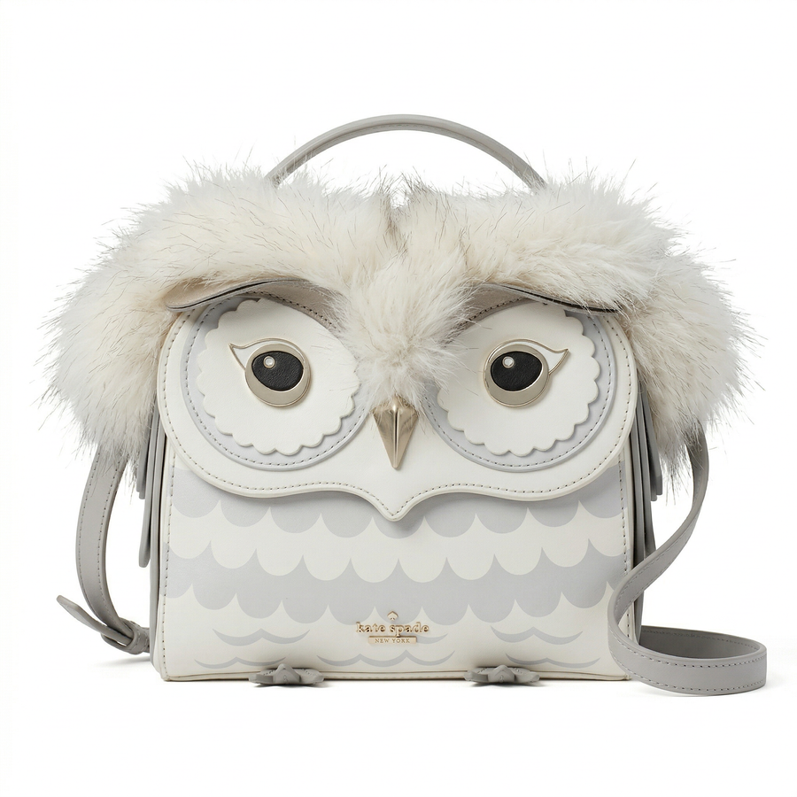 Kate Spade New York Blaze a Trail Furry Owl Shoulder Bag