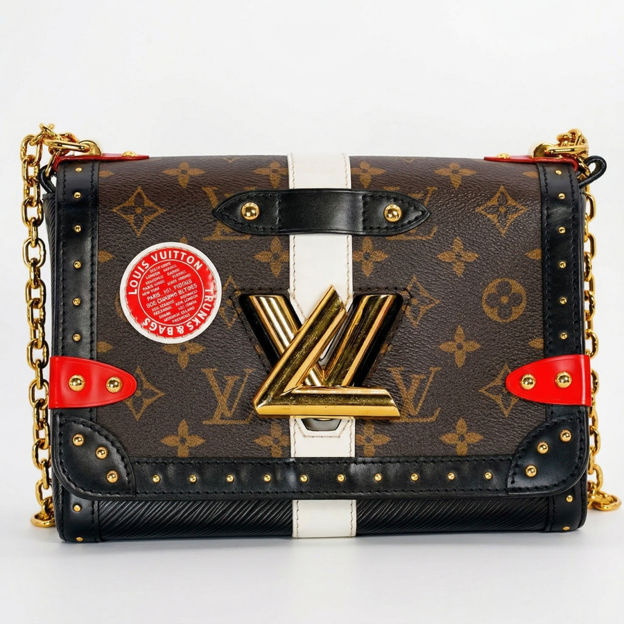Louis Vuitton Twist MM – Monogram Canvas Trunk Edition (Sticker / Patch Detail)