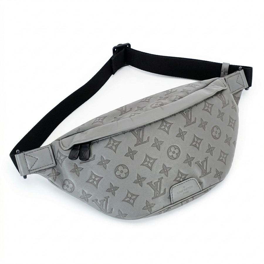 Louis Vuitton Discovery Bumbag – Monogram Seal Leather (Grey)