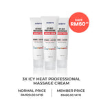 3X AVENYS Icy Heat Professional Massage Cream
