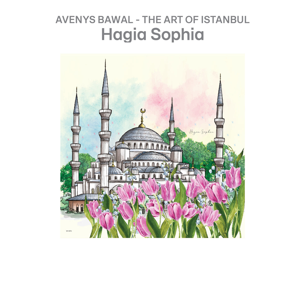 The Art of Istanbul - HAGIA SOPHIA (Bawal / Shawl)