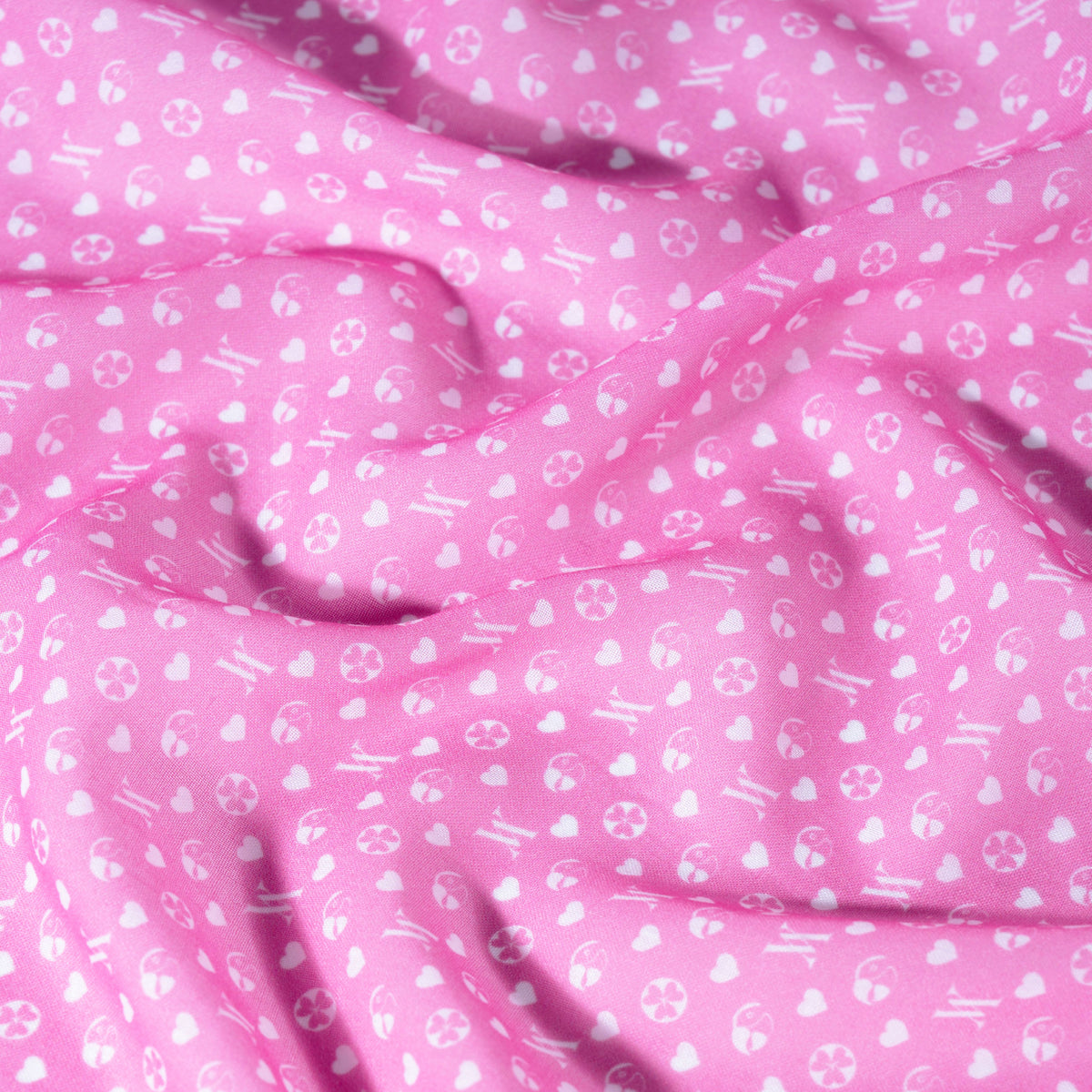 Monogram Alexa Series -  Flamingo Pink (Bawal Cotton)