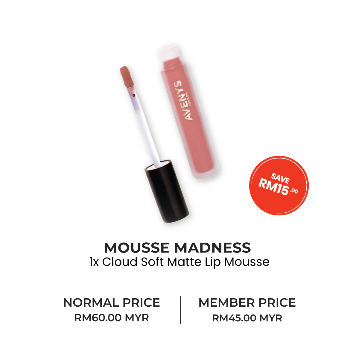 AVENYS Cloud Soft Matte Lip Mousse