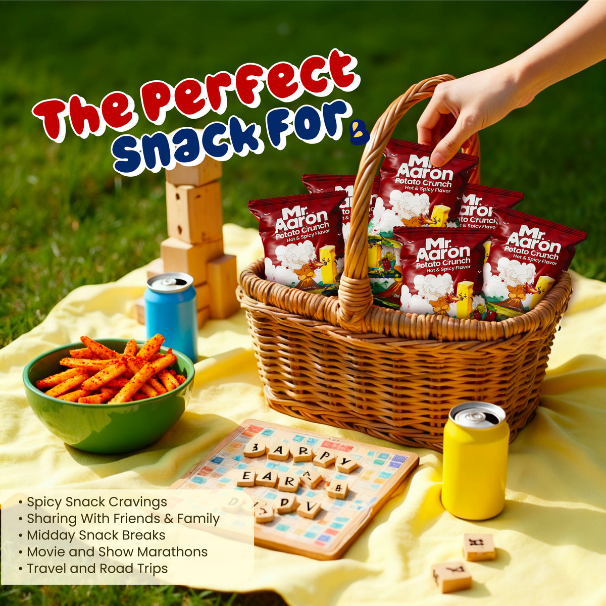 Mr. Aaron Potato Crunch - Hot & Spicy