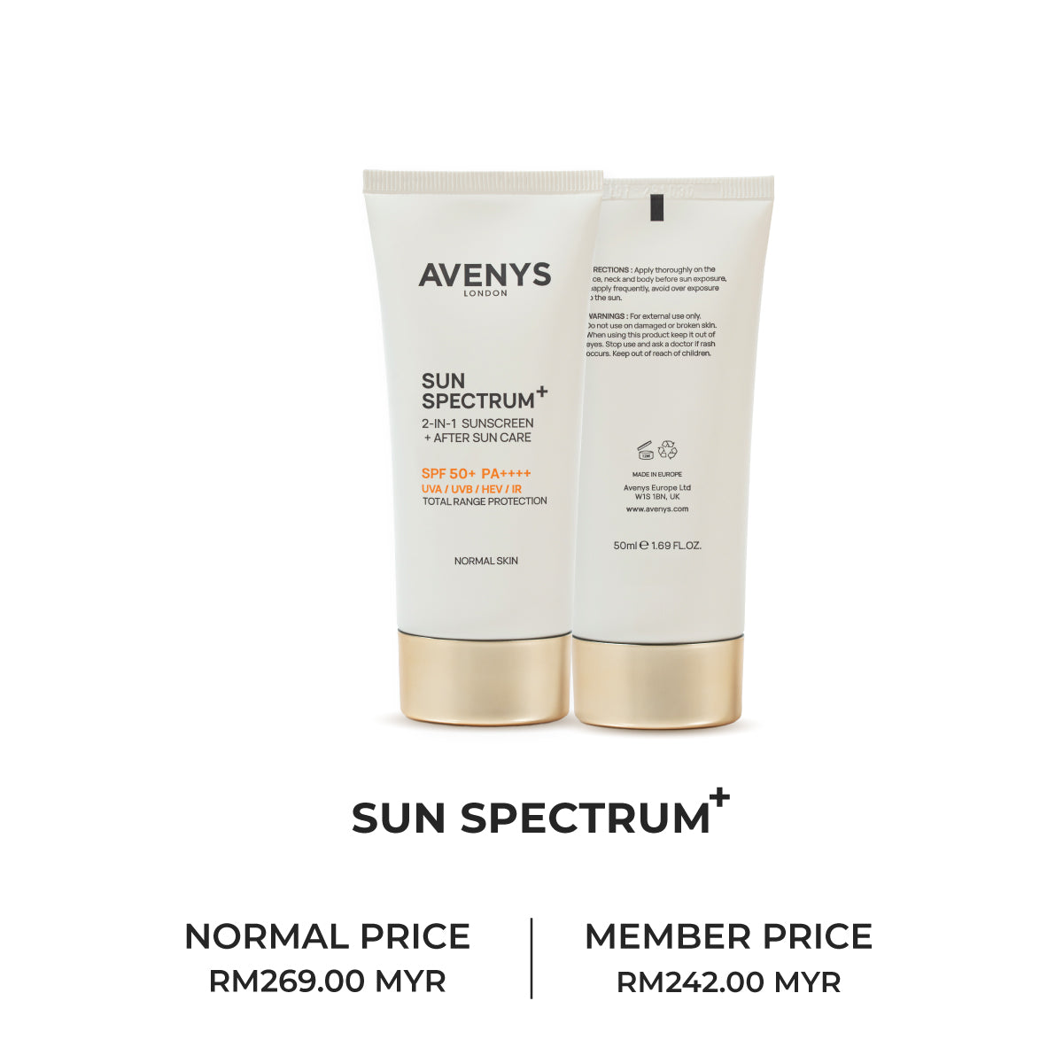 AVENYS Sun Spectrum+ (Normal Skin)