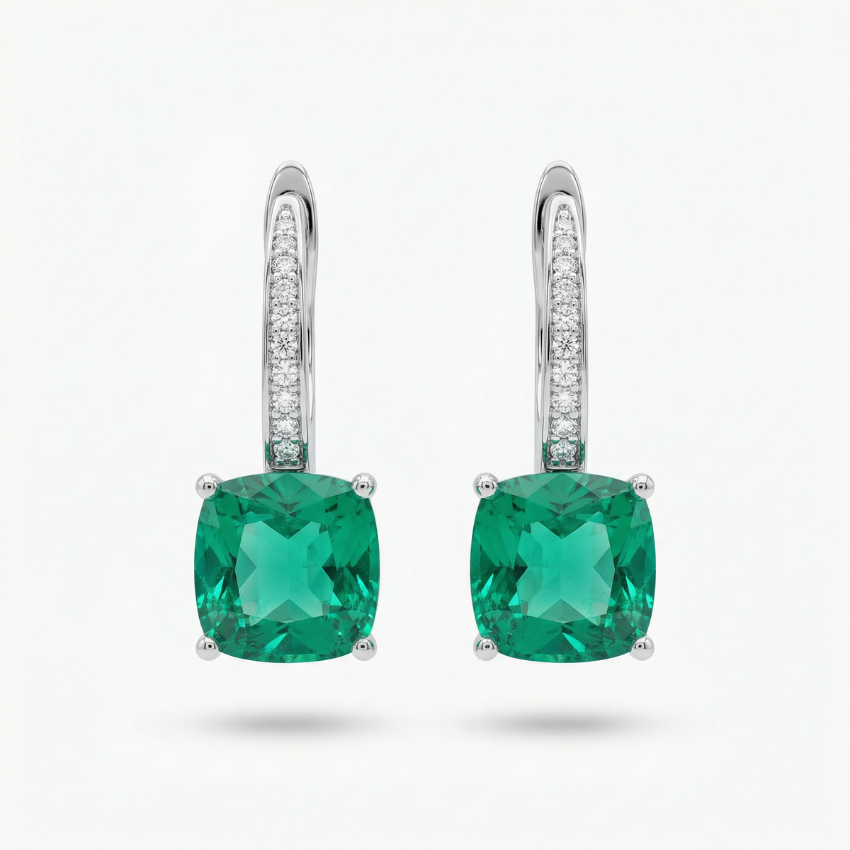 Princess Drop Earring with Paraiba Princess Stone – on White Gold