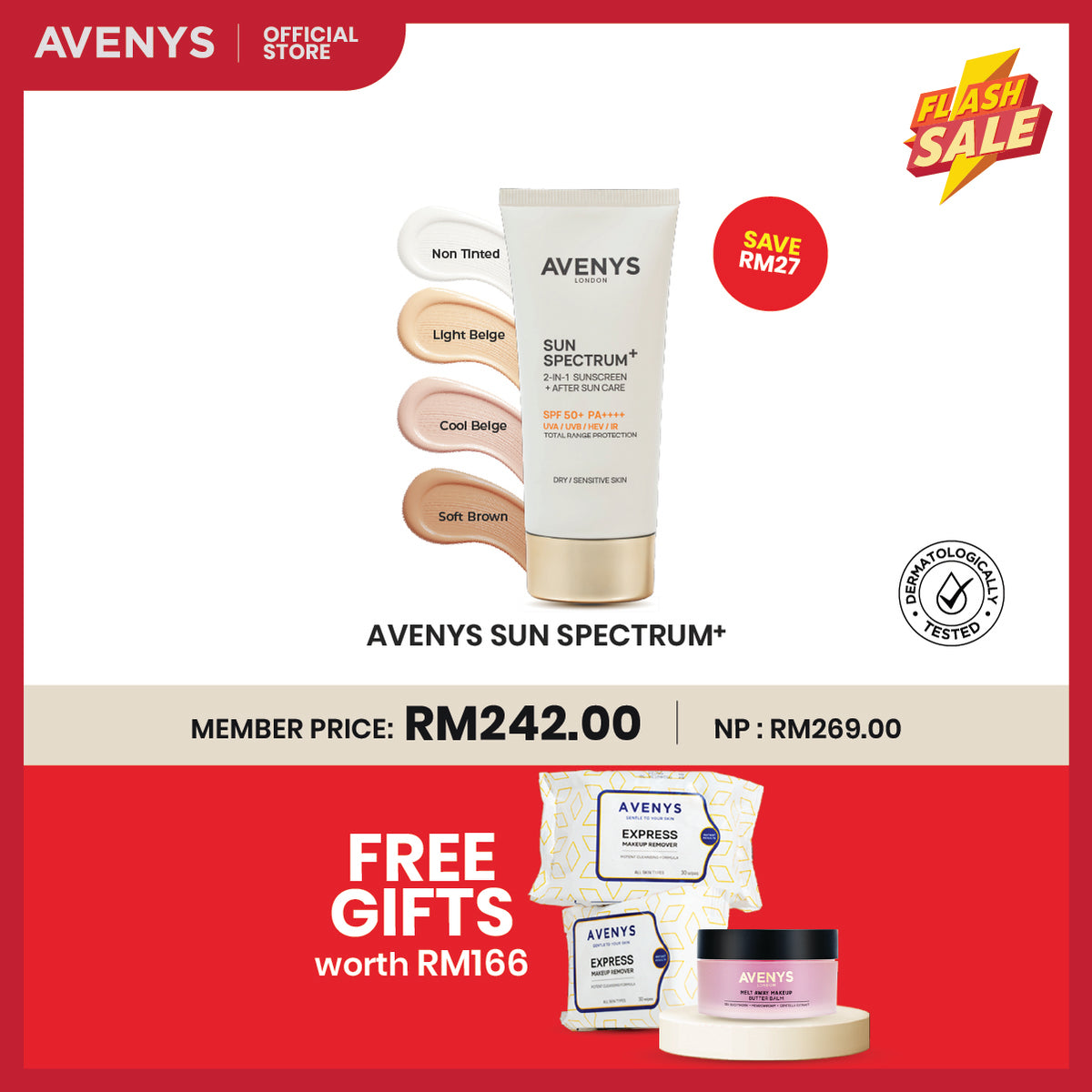 AVENYS Sun Spectrum+ (Dry/ Sensitive Skin)