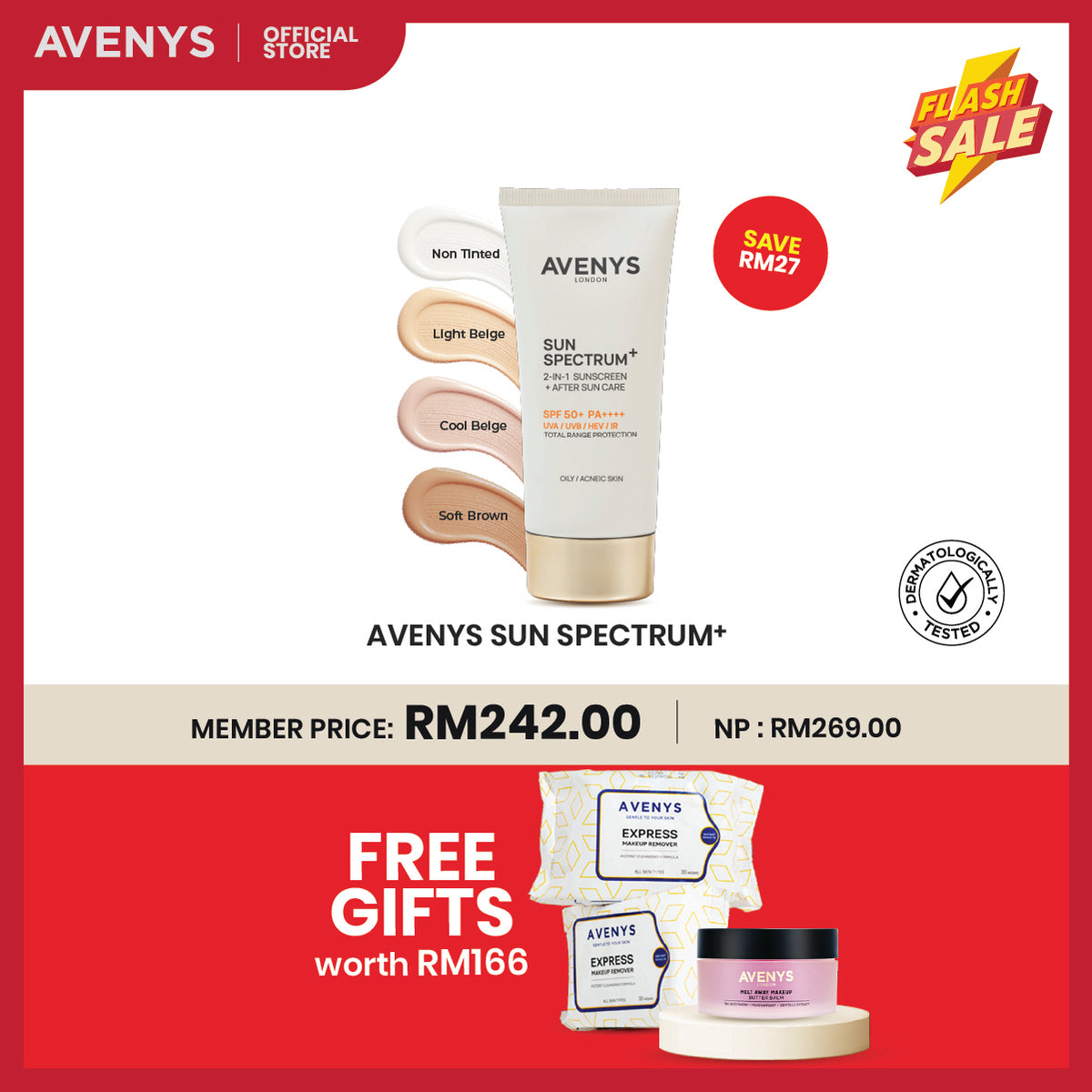 AVENYS Sun Spectrum+ (Oily/ Acneic/ Combination Skin)