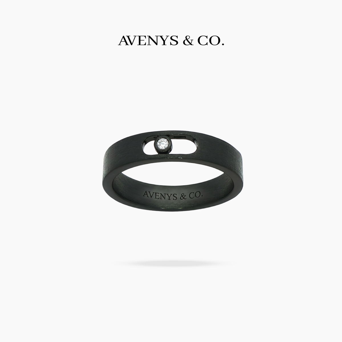 AV Glide™ Brushed Ring – on Black Gold, 3