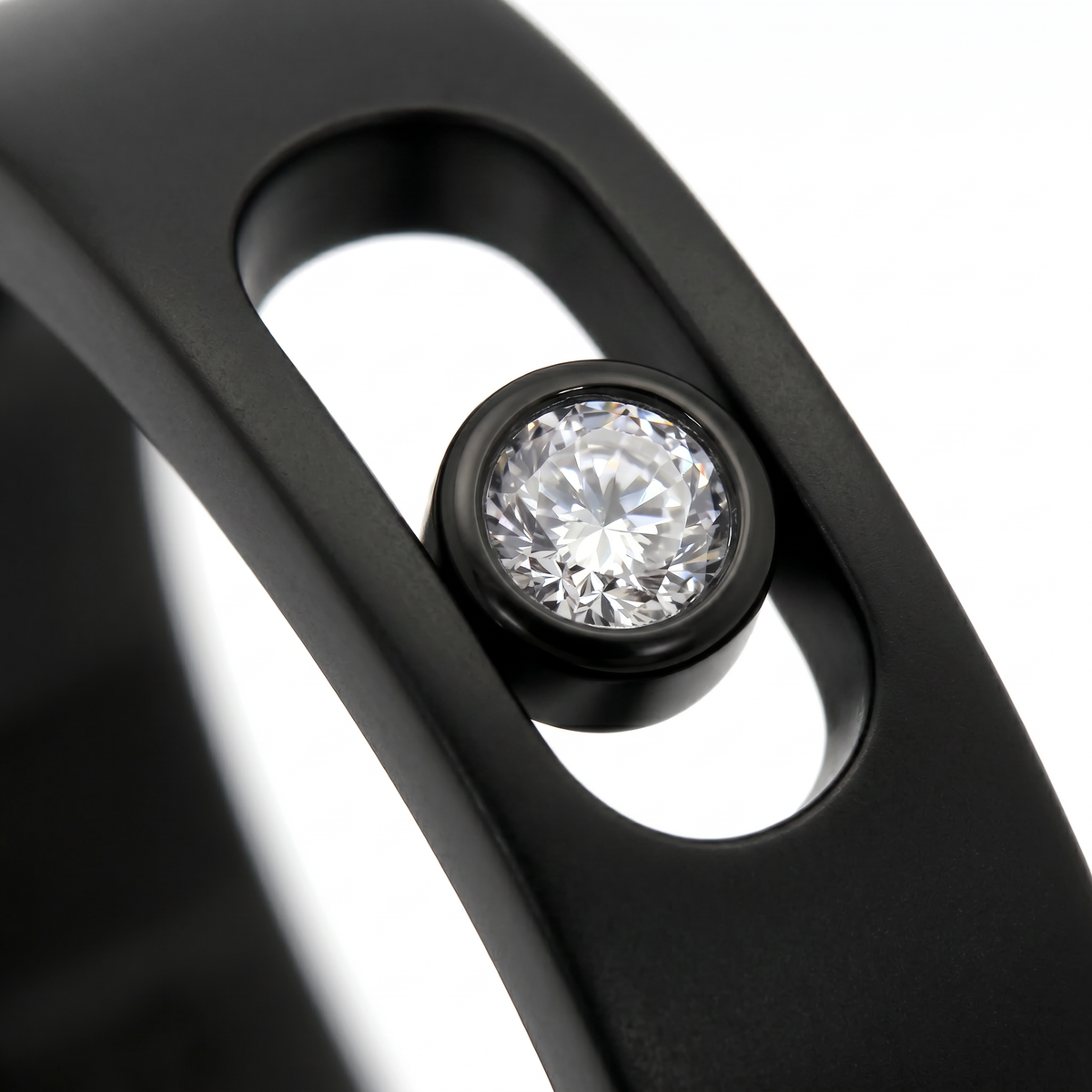 AV Glide™ Brushed Ring – on Black Gold, 4