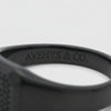 AV Glide™ Pave Signet Ring - on Black Gold — black stones, product video