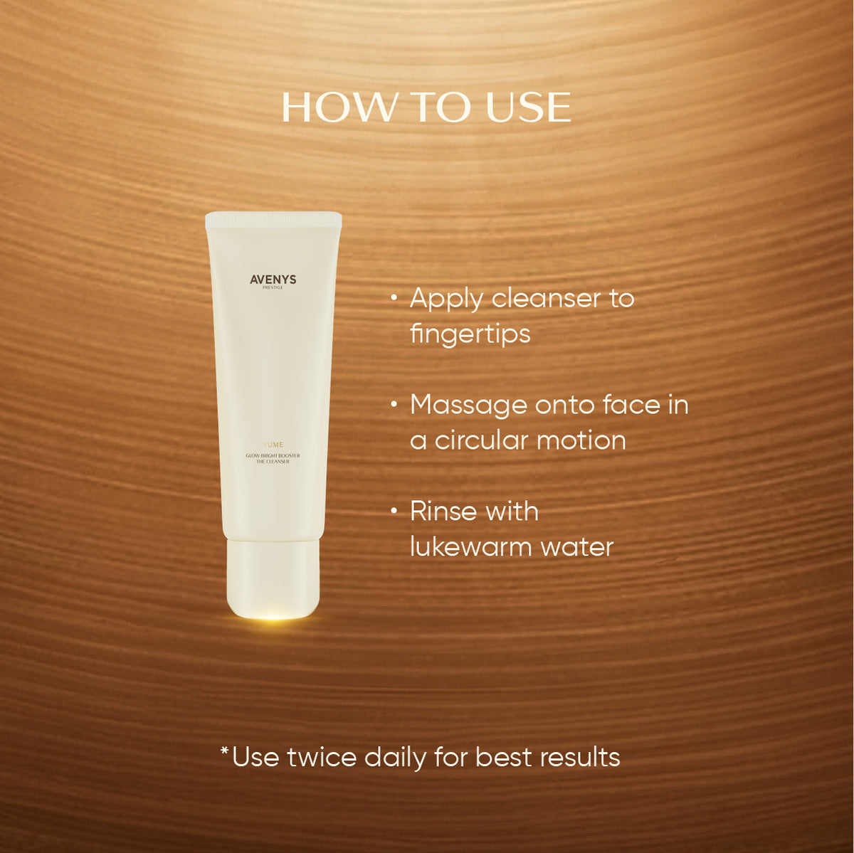 AVENYS Prestige YUME Glow Bright Booster The Cleanser