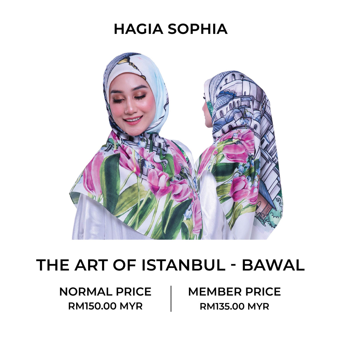 The Art of Istanbul - HAGIA SOPHIA (Bawal / Shawl)