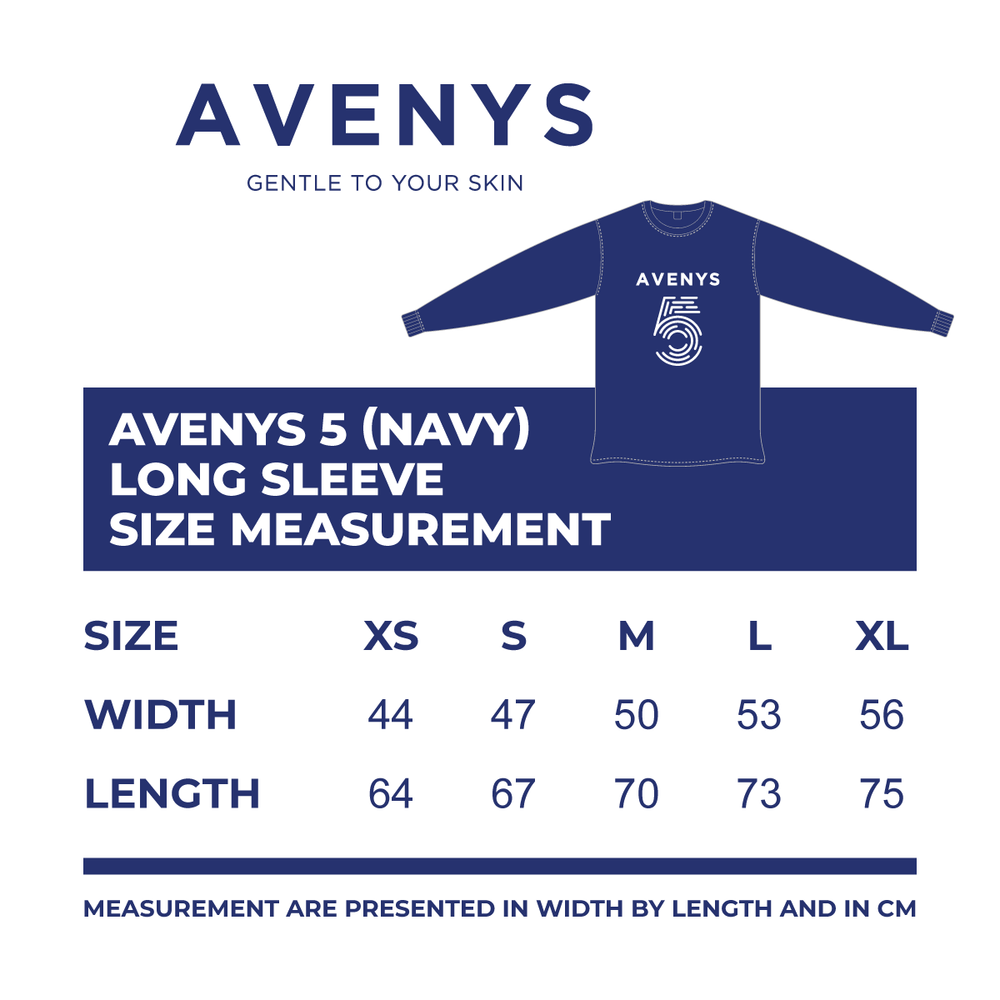 AVENYS 5 Long Sleeve T-Shirt (Navy Blue)